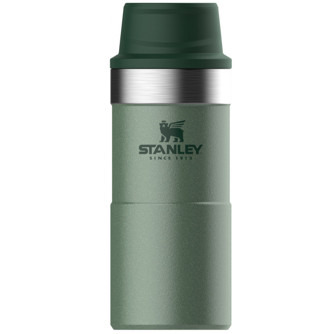 Термокружка Stanley Classic Trigger Action One Hand 2,0, 0,35 л, зелёная (10-09848-006)